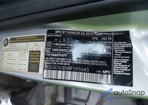 2011 Mercedes-Benz Glk 350 from USA, damaged, VIN WDCGG5GBXBF595643